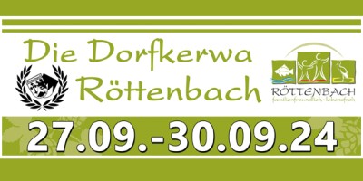 Herzliche Einladung zur Kerwa 2024 vom 27.09.-30.09.24  